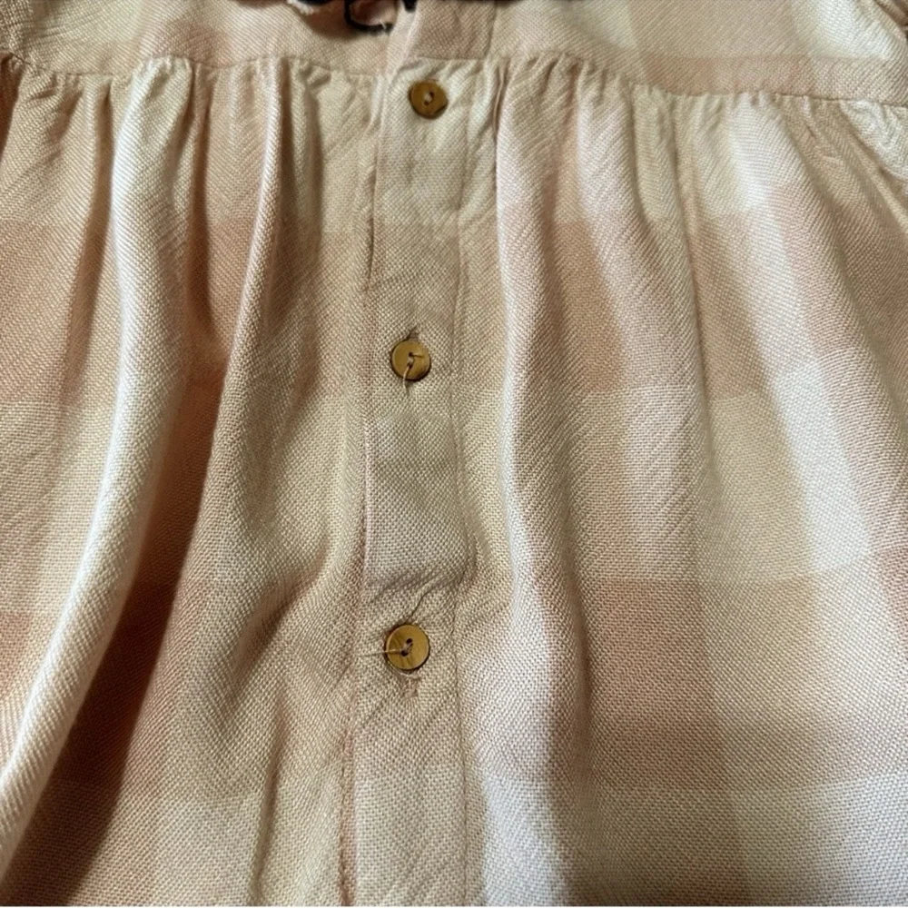Zara Pink Plaid Ruffle‎ Dress
